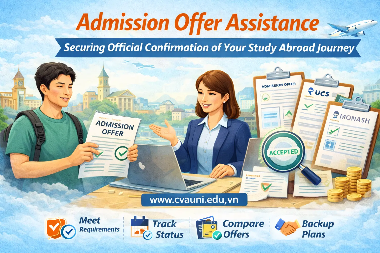 Hỗ trợ xin thư mời nhập học