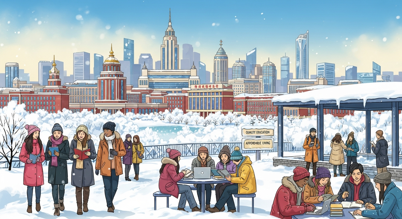 chi phí du học tại Cáp Nhĩ Tân