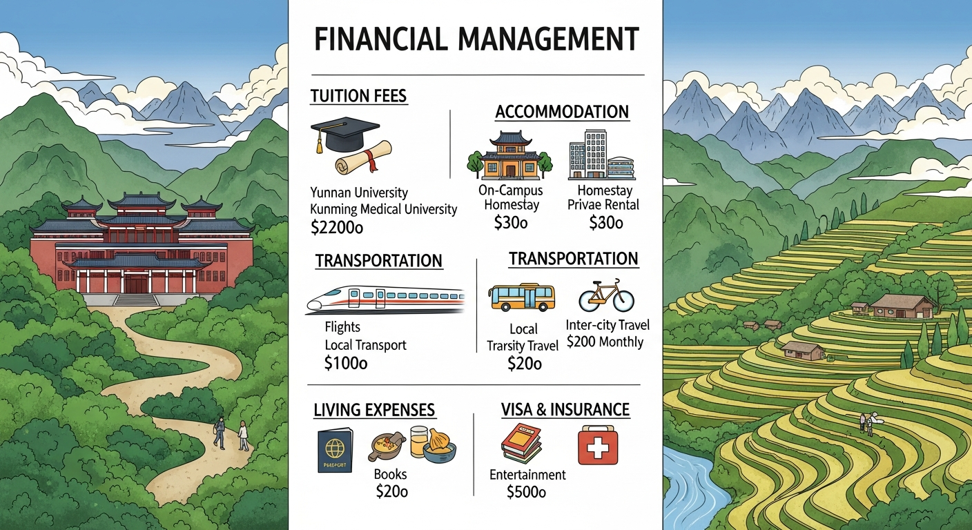 chi phí du học tại Vân Nam