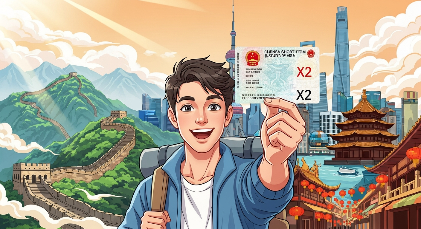 visa X2 Trung Quốc (ngắn hạn)