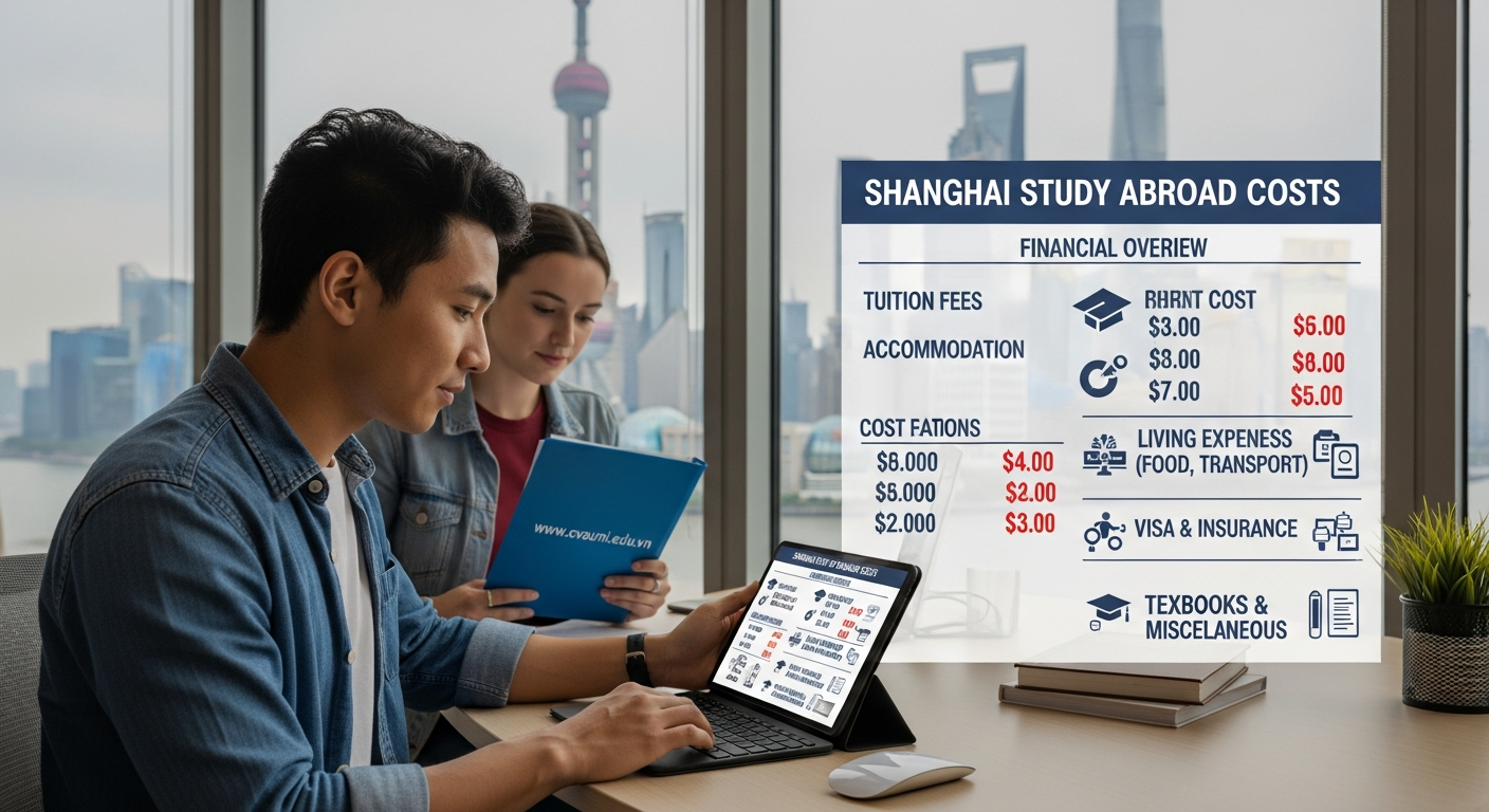 Bức tranh chi phí du học tại Thượng Hải: Chi tiết từng khoản mục
