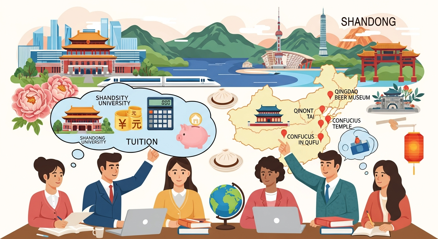 chi phí du học tại Sơn Đông