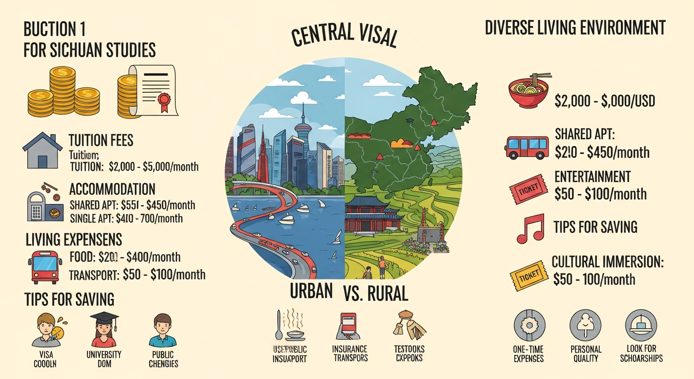 chi phí du học tại Tứ Xuyên