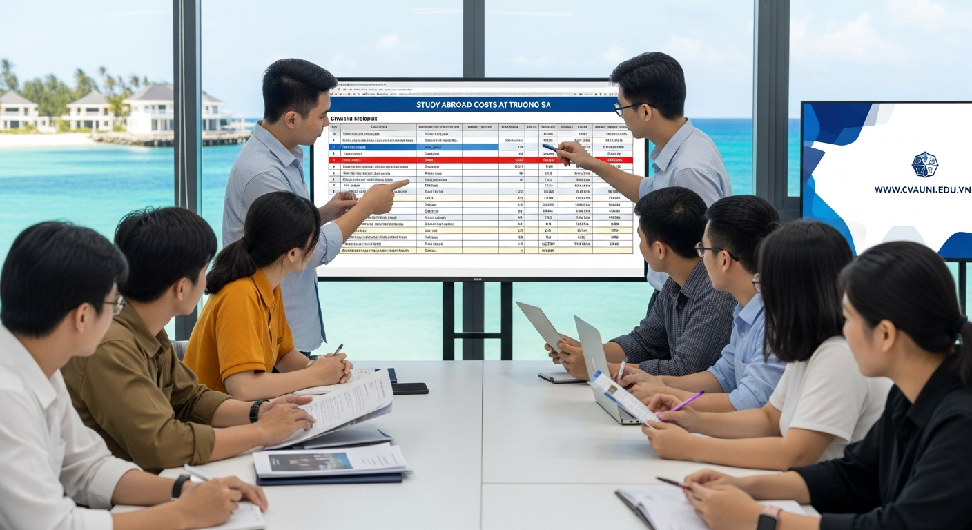 Các Khoản Chi Phí Du Học Tại Trường Sa Chi Tiết Nhất