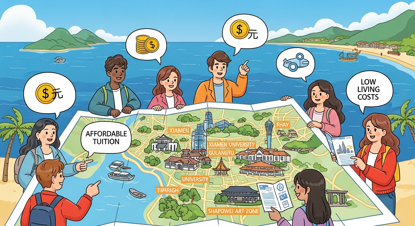 chi phí du học tại Hạ Môn