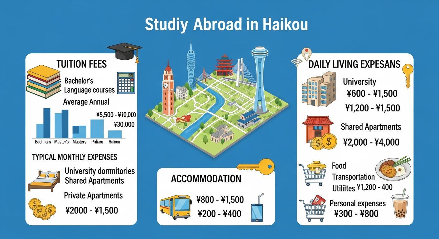 chi phí du học tại Hải Khẩu