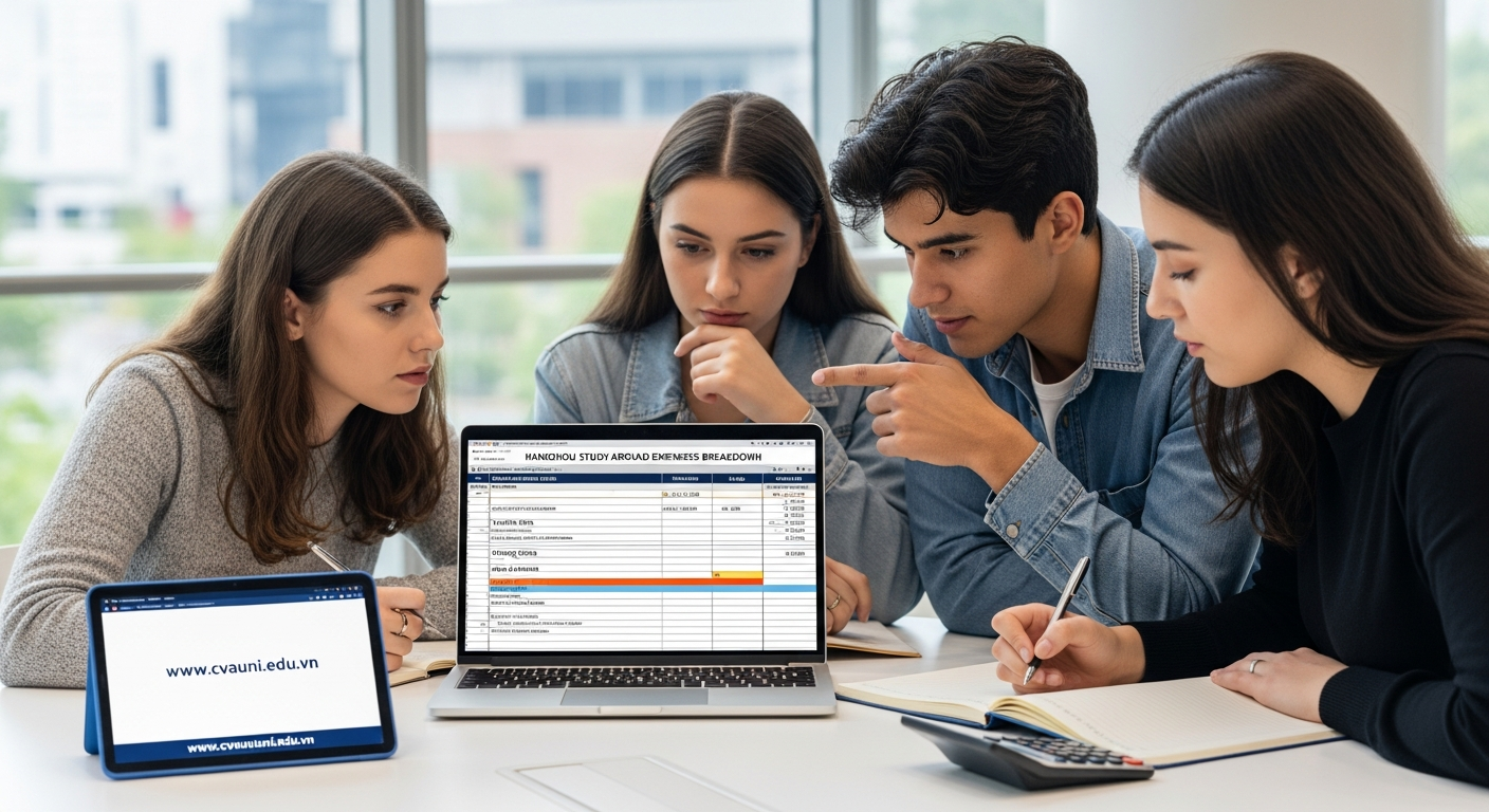 Chi tiết các khoản mục chi phí du học Hàng Châu cần xem xét